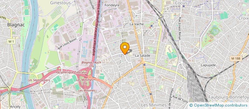 localisation de l'entreprise MONSIEUR BRAHIM BEKRADDA  TOULOUSE