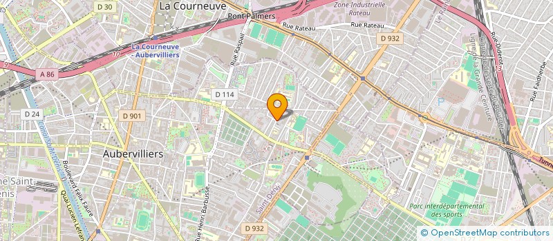 localisation de l'entreprise MONSIEUR BRAHIM BELABDI  AUBERVILLIERS