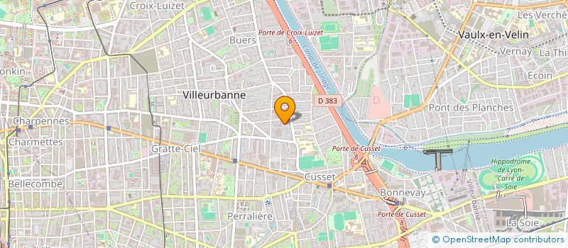 localisation de l'entreprise MONSIEUR BRAHIM BELKHOUANE  VILLEURBANNE