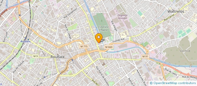 localisation de l'entreprise MONSIEUR BRAHIM BEN HAMADI  ROUBAIX