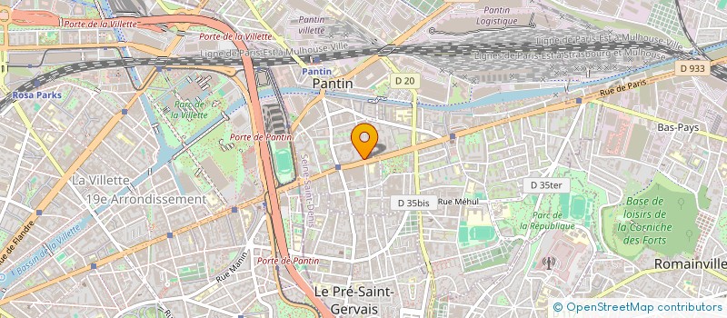 localisation de l'entreprise MONSIEUR BRAHIM BEN HAMMOU à PANTIN