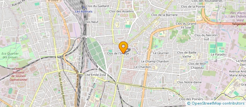 localisation de l'entreprise MONSIEUR BRAHIM BEN SALAM  ORLEANS