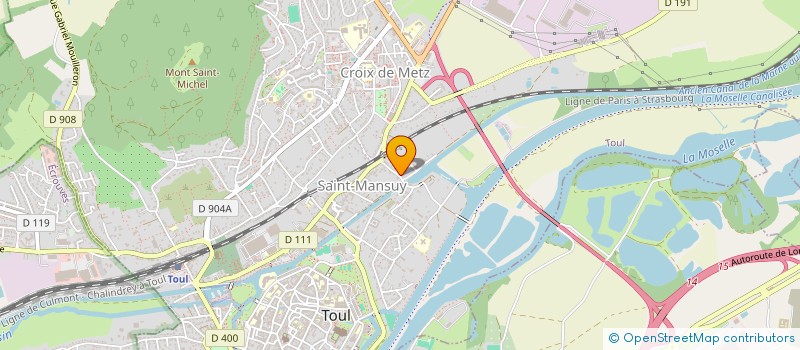 localisation de l'entreprise MONSIEUR BRAHIM BENAISSA  TOUL