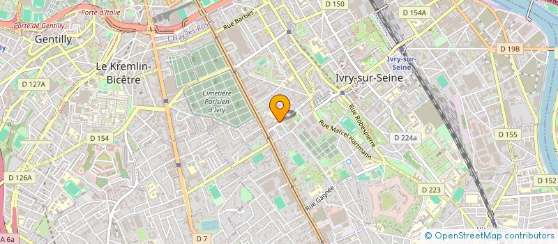 localisation de l'entreprise MONSIEUR BRAHIM BENHAMOUCHE  IVRY-SUR-SEINE