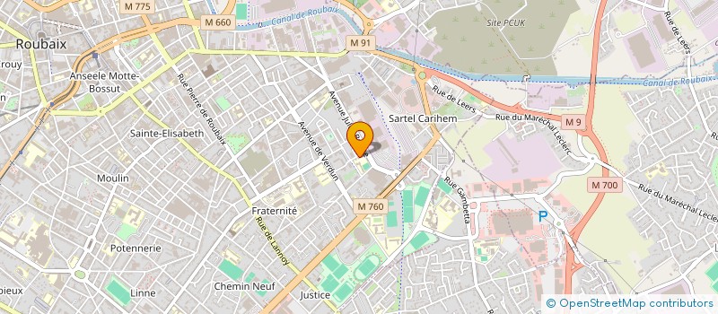 localisation de l'entreprise MONSIEUR BRAHIM BENMANSOUR  ROUBAIX