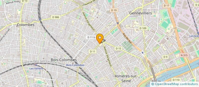 localisation de l'entreprise MONSIEUR BRAHIM BICHOUTAR à BOIS-COLOMBES