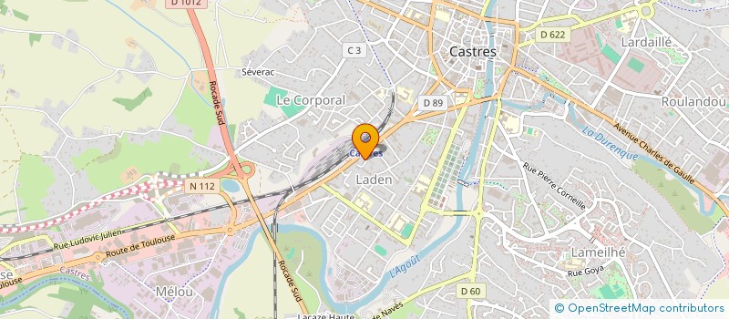 localisation de l'entreprise MONSIEUR BRAHIM BOUDJERDA  CASTRES