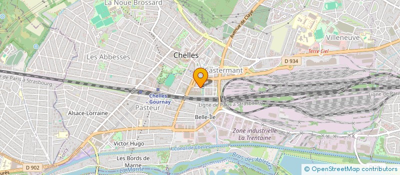 localisation de l'entreprise MONSIEUR BRAHIM BOUGUERRA  CHELLES