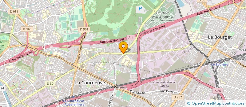 localisation de l'entreprise MONSIEUR BRAHIM BOULMAAROUF à LA COURNEUVE