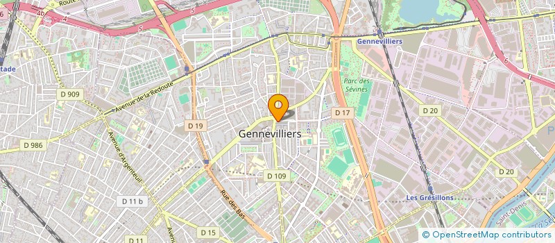 localisation de l'entreprise MONSIEUR BRAHIM BOUNKR à GENNEVILLIERS