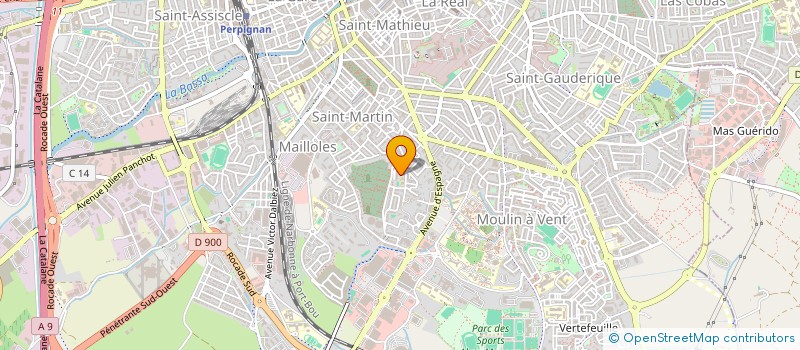 localisation de l'entreprise MONSIEUR BRAHIM BOUTA  PERPIGNAN