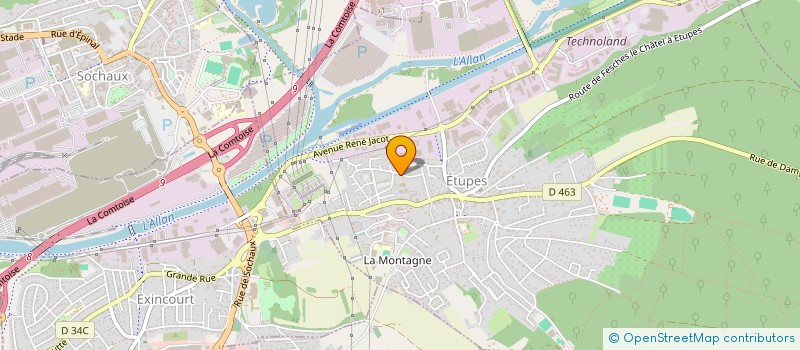 localisation de l'entreprise MONSIEUR BRAHIM BOUZIDI  ETUPES