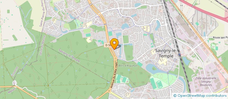 localisation de l'entreprise MONSIEUR BRAHIM BRAHIM  SAVIGNY-LE-TEMPLE