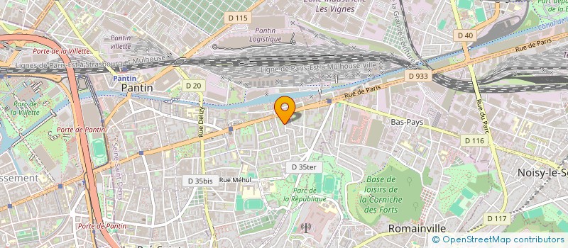 localisation de l'entreprise MONSIEUR BRAHIM CHAOUNE  PANTIN