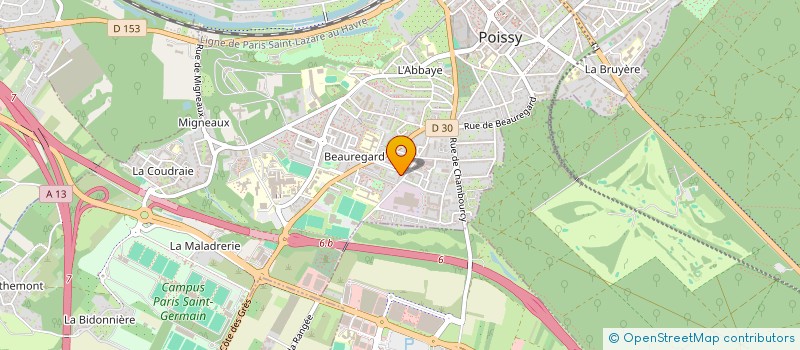 localisation de l'entreprise MONSIEUR BRAHIM CHIKER  POISSY