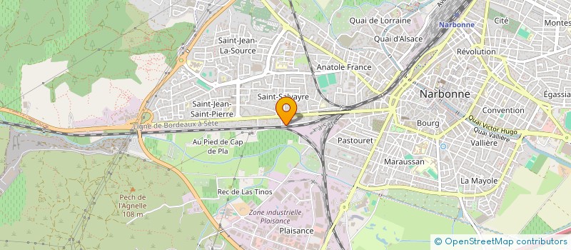 localisation de l'entreprise MONSIEUR BRAHIM CHLYAH  NARBONNE