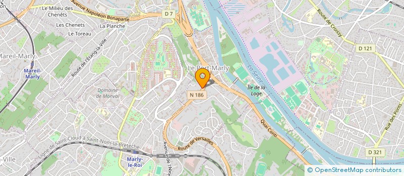 localisation de l'entreprise MONSIEUR BRAHIM EL JAMALI  LE PORT-MARLY