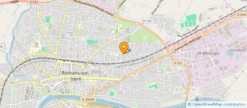 localisation de l'entreprise MONSIEUR BRAHIM EL KANICH  ROMANS-SUR-ISERE