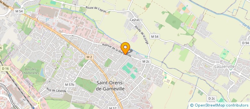 localisation de l'entreprise MONSIEUR BRAHIM FAH à SAINT-ORENS-DE-GAMEVILLE