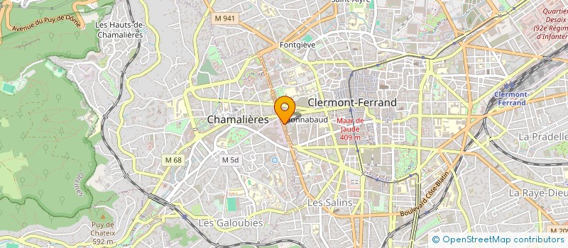 localisation de l'entreprise MONSIEUR BRAHIM FETHALLAH  CHAMALIERES