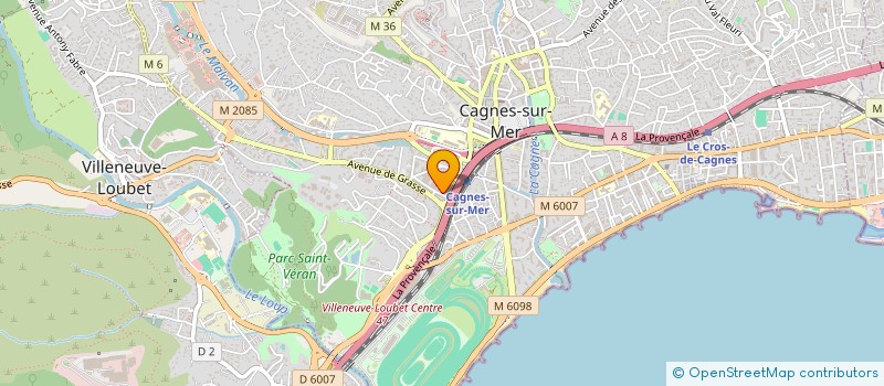 localisation de l'entreprise MONSIEUR BRAHIM GHALLOUSSI à CAGNES-SUR-MER