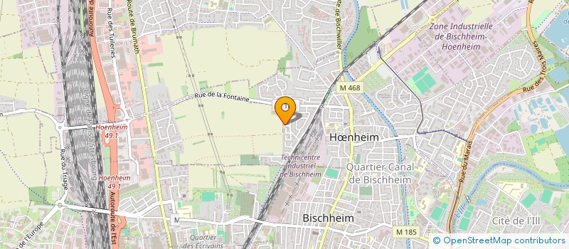 localisation de l'entreprise MONSIEUR BRAHIM GUILLALI  HNHEIM