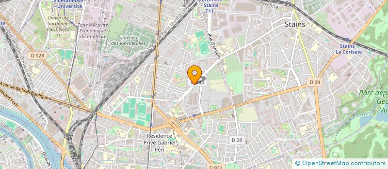 localisation de l'entreprise MONSIEUR BRAHIM HAFRAD  PIERREFITTE-SUR-SEINE