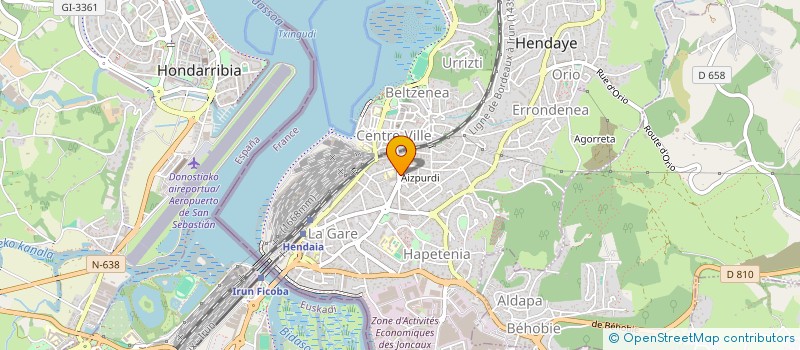 localisation de l'entreprise MONSIEUR BRAHIM HAMADOUCHE AHL DAOUD à HENDAYE