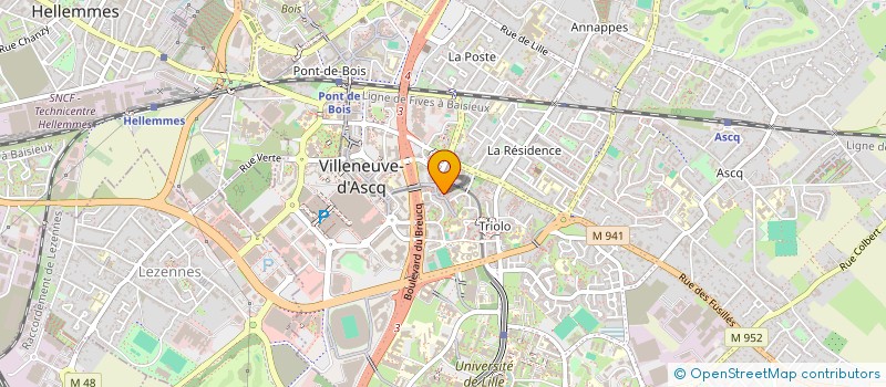 localisation de l'entreprise MONSIEUR BRAHIM HAMMADI  VILLENEUVE-D'ASCQ