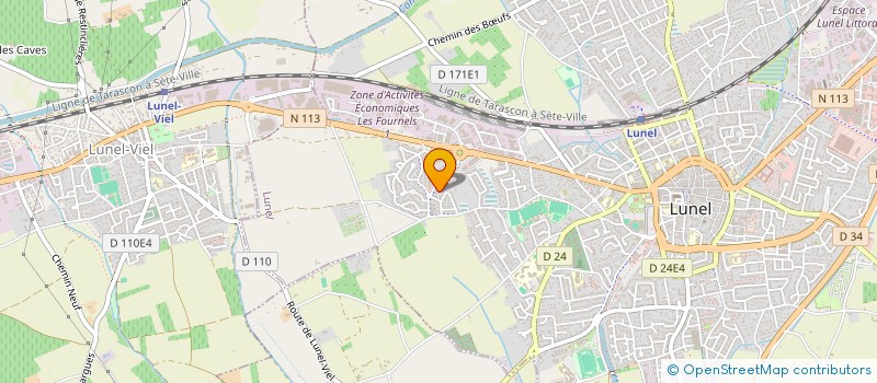 localisation de l'entreprise MONSIEUR BRAHIM HAMMOUCHI  LUNEL