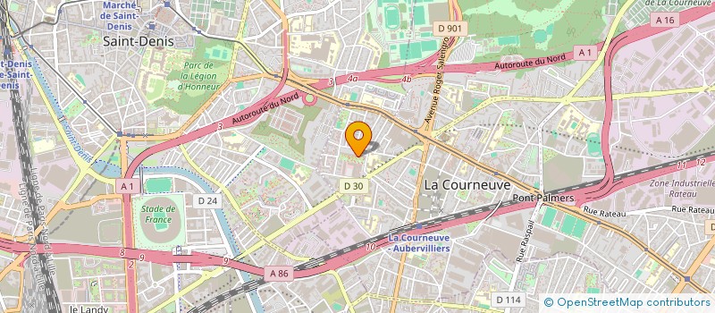 localisation de l'entreprise MONSIEUR BRAHIM HAMMOUTI à LA COURNEUVE