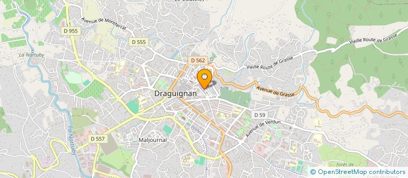 localisation de l'entreprise MONSIEUR BRAHIM HAMOUDI  DRAGUIGNAN