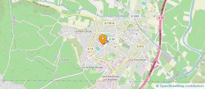 localisation de l'entreprise MONSIEUR BRAHIM HASNAOUI  PEZENAS