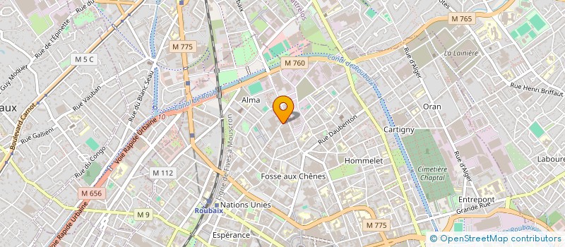 localisation de l'entreprise MONSIEUR BRAHIM HOUAM  ROUBAIX