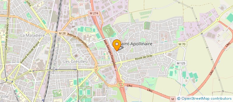 localisation de l'entreprise MONSIEUR BRAHIM HOUSSAINI  SAINT-APOLLINAIRE