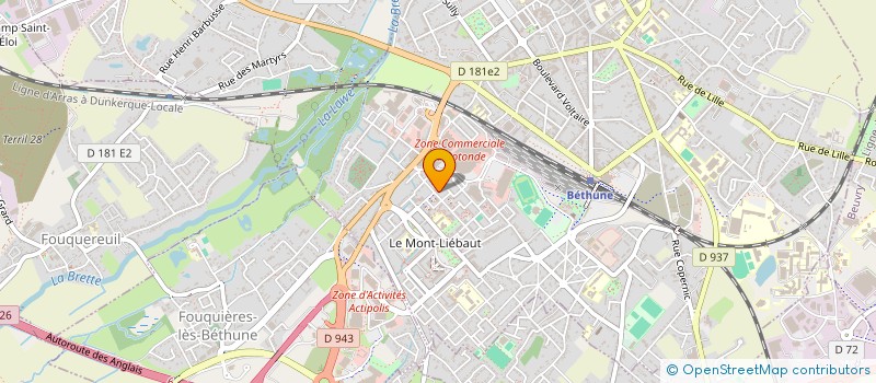 localisation de l'entreprise MONSIEUR BRAHIM JARROUDI à BETHUNE