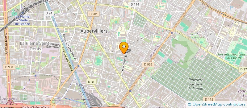 localisation de l'entreprise MONSIEUR BRAHIM KADI  AUBERVILLIERS