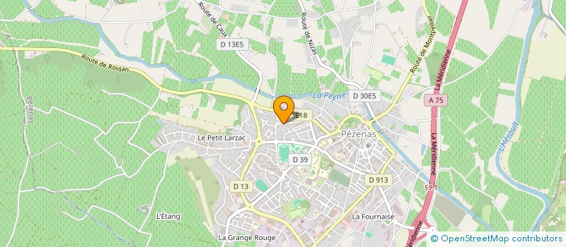 localisation de l'entreprise MONSIEUR BRAHIM KARROUCH à PEZENAS