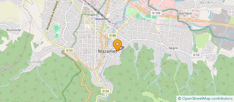 localisation de l'entreprise MONSIEUR BRAHIM KARROUMI à MAZAMET