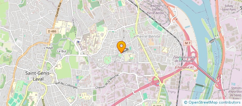 localisation de l'entreprise MONSIEUR BRAHIM MANSOURI  OULLINS-PIERRE-BENITE