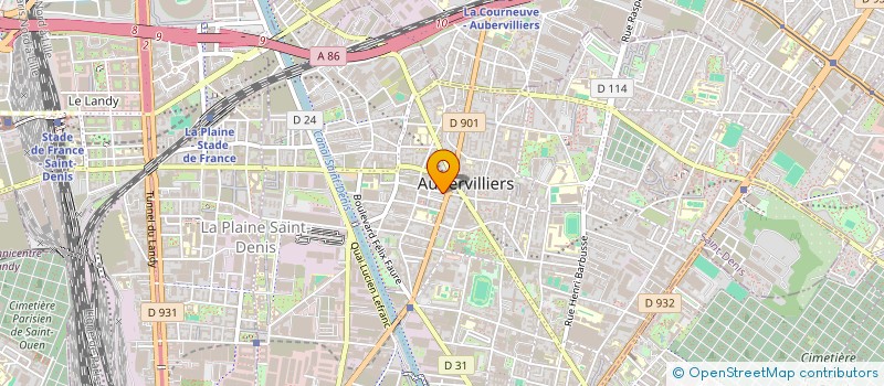 localisation de l'entreprise MONSIEUR BRAHIM MOUMOUCHE à AUBERVILLIERS