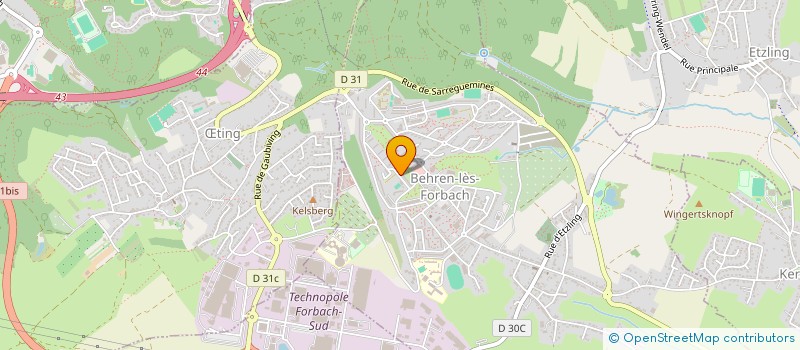 localisation de l'entreprise MONSIEUR BRAHIM OUAHMANE  BEHREN-LES-FORBACH