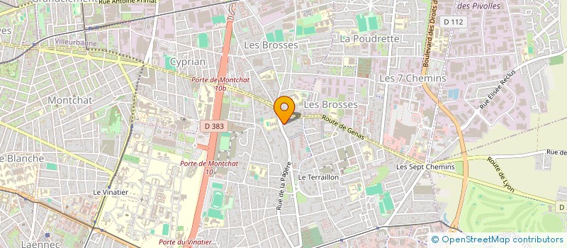 localisation de l'entreprise MONSIEUR BRAHIM OUDJOUDI à BRON