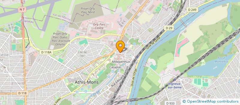localisation de l'entreprise MONSIEUR BRAHIM SEBKHI à ATHIS-MONS