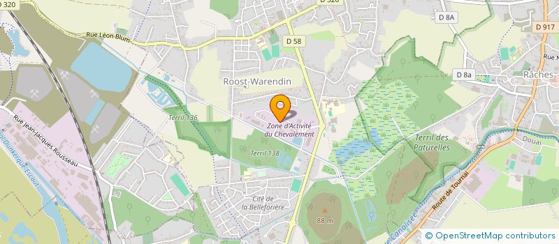 localisation de l'entreprise MONSIEUR BRAHIM SKIKAR  ROOST-WARENDIN