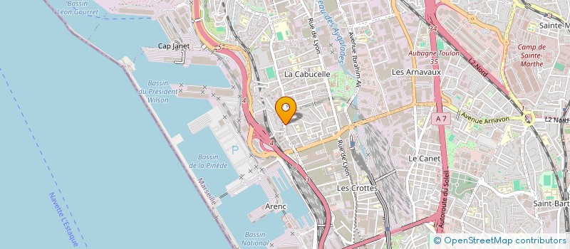 localisation de l'entreprise MONSIEUR BRAHIM SOBTI  MARSEILLE