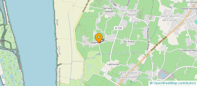 localisation de l'entreprise MONSIEUR BRAHIM SOUISSI  SAINT-GENES-DE-BLAYE