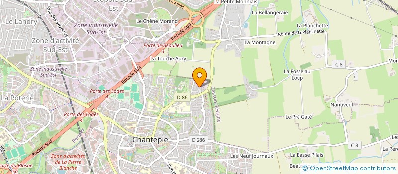 localisation de l'entreprise MONSIEUR BRAHIM TAIEB-KHERAFA  CHANTEPIE