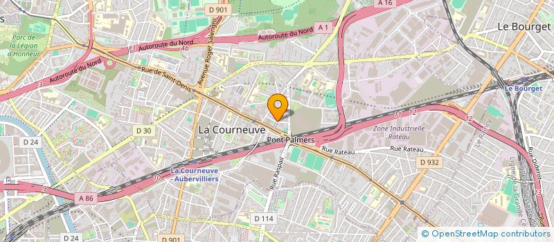 localisation de l'entreprise MONSIEUR BRAHIM TAILEB à LA COURNEUVE