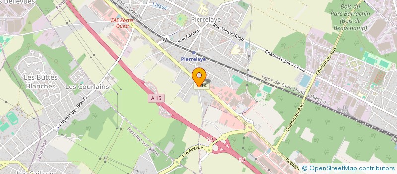 localisation de l'entreprise MONSIEUR BRAHIM YACOUBI  PIERRELAYE